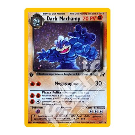 Dark Machamp Holo Prima Edizione It Mint Federicstore