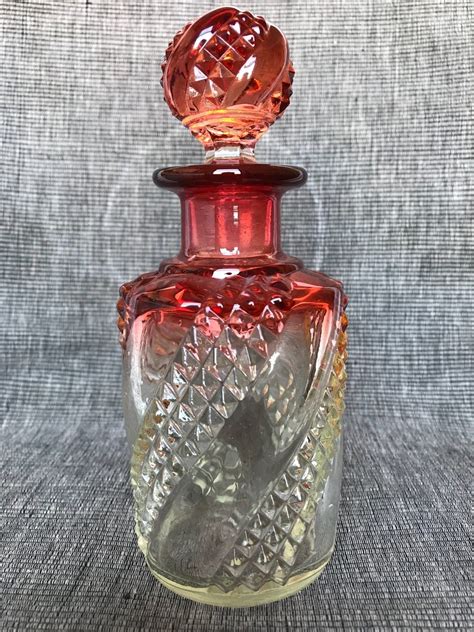 French Baccarat Cranberry Crystal Perfume Bottle Antique Price Guide