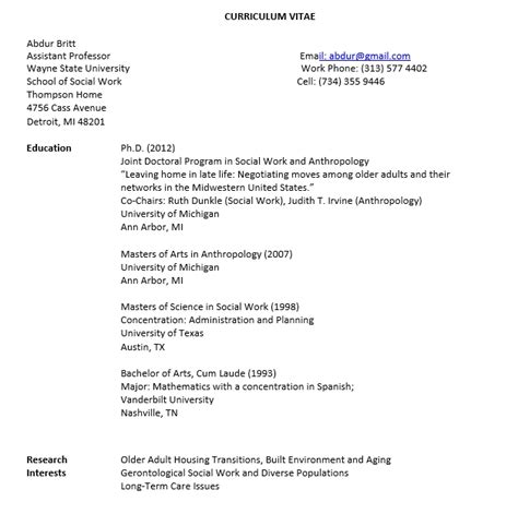 10 Social Worker Resumes Sample Template Creator