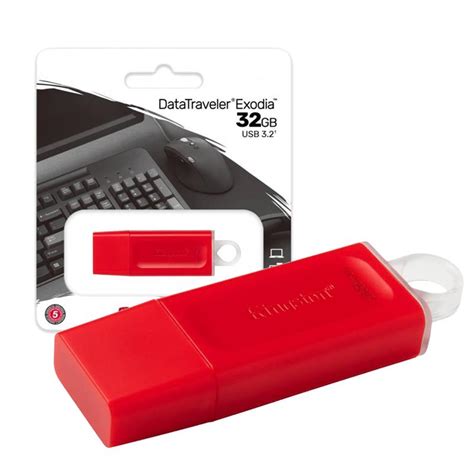 Pendrive Kingston DataTraveler Exodia 32GB Rojo