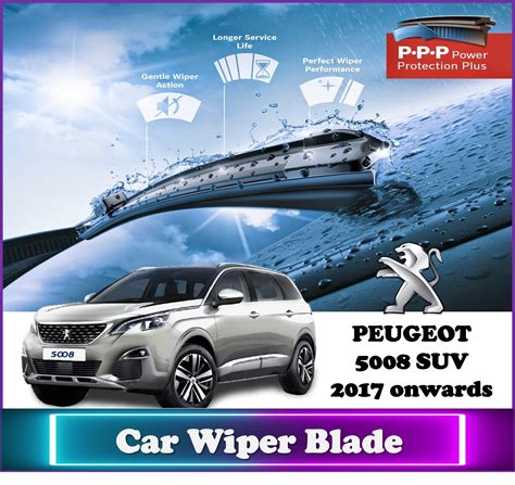 Peugeot Nano Coating Soft Silicone Car Wiper Blades Pair