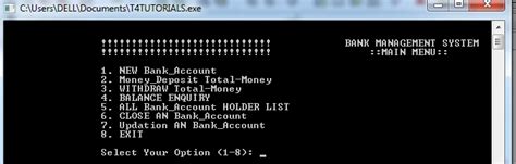 Bank Management System Project In C