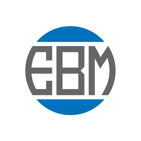 Ebm Letter Logo Design On White Background Ebm Creative Initials