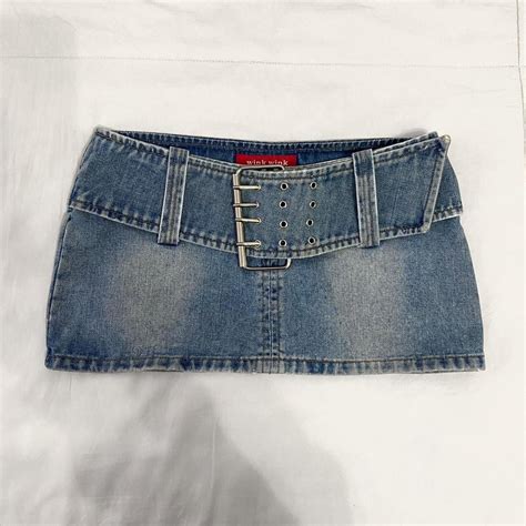 Japanese Brand Denim Micro Mini Skirt The Og 2000s Depop Mini