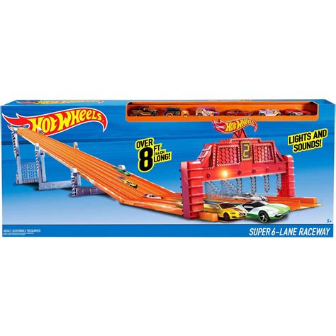 Hot Wheels Super 6-Lane Raceway Track With 6 Cars (IN STOCK) – Advanced ...