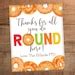 Editable Bagel Bar Thank You Sign For Teachers Nurses Staff Employee