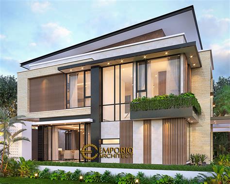 Desain Tampak Samping Rumah Modern 2 Lantai Bapak Yym Di Bsd Tangerang Selatan Banten 15859