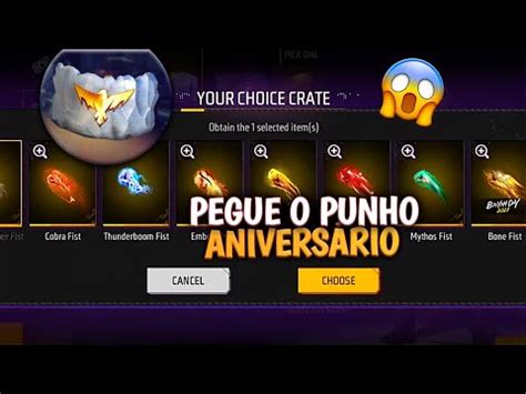 URGENTE PEGUE PUNHO GRÁTIS NO ANIVERSÁRIO RECOMPENSA MESTRE CALÇA