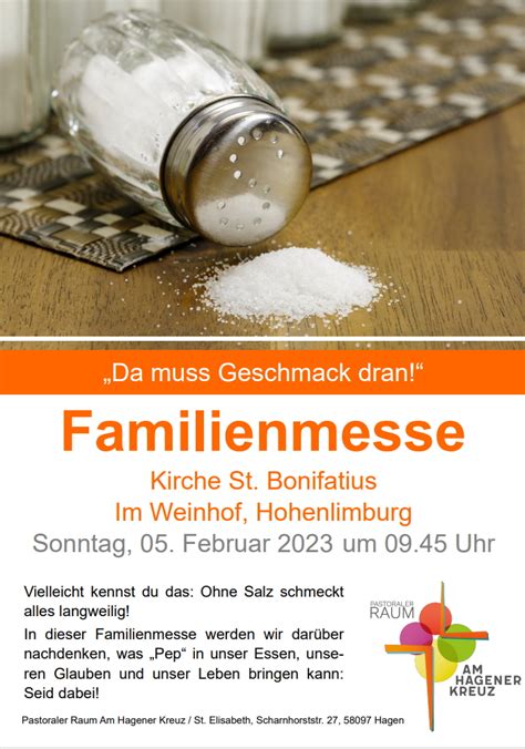 Familienmesse In St Bonifatius Pastoraler Raum Am Hagener Kreuz