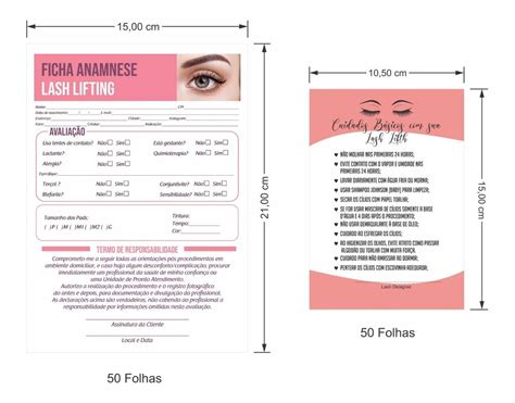 Ficha De Anamnese Para Lash Lifting Tudobuni Anamnese Dicas De Porn