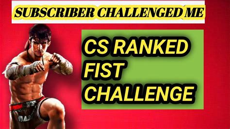 Free Fire Cs Ranked Only Fist Challenge In Master Telugu 🔥🔥🔥👊👊👊 Gamingvideos Viral Youtube