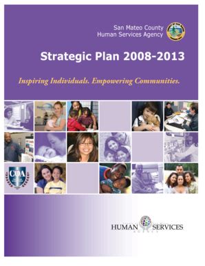 Fillable Online Hsa Smcgov Strategic Plan 2008 2013 Human Services