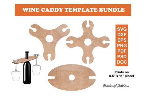 Wine Caddy Template