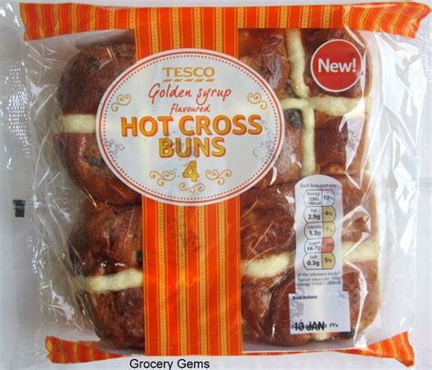Grocery Gems Review Tesco Golden Syrup Hot Cross Buns