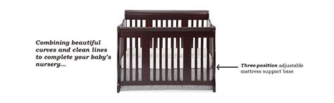 Stork Craft Tuscany 4 In 1 Convertible Crib Cherry