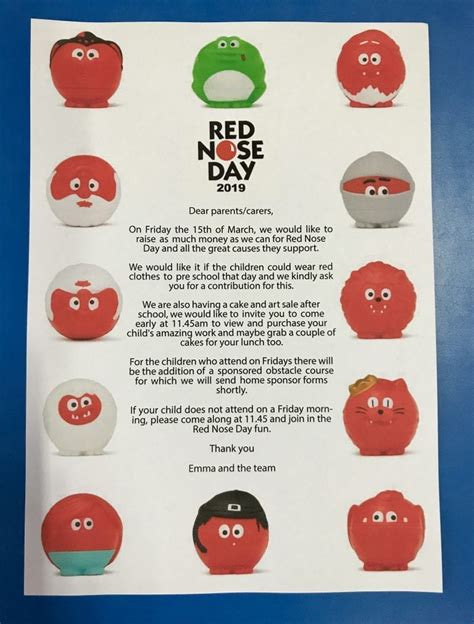 Our Red Nose Day Activities Banstead Bunnies Preschool