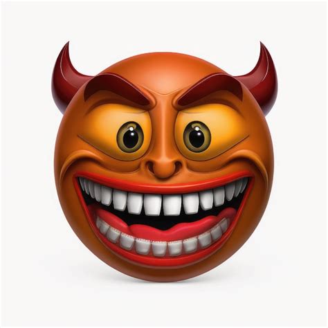 Premium Ai Image Expressive Emoticon Face Demon Emoji