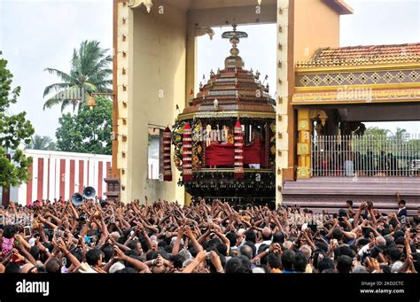 Tamil Hindu Devotees Pray As The Idol Of Lord Murugan Is Revealed In