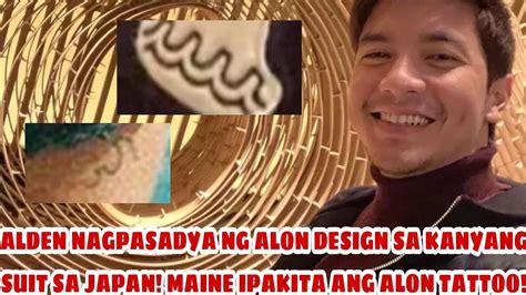 Look Alden Nagpasadya Ng Alon Design Sa Kanyang Personal Suit Sa Japan