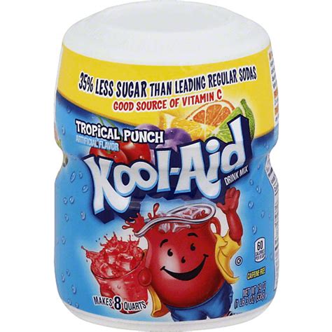 Kool Aid 8 Quart Drink Mix Tropical Punch Powdered Drinks And Mixes