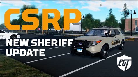 ROBLOX CONNECTICUT STATE ROLEPLAY NEW SHERIFF UPDATE YouTube