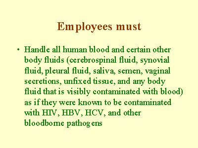 Employees Must