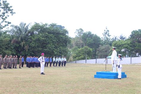 Danlanal Dabo Singkep Pimpin Upacara Hari Lahir Pancasila Di Lapangan Apel