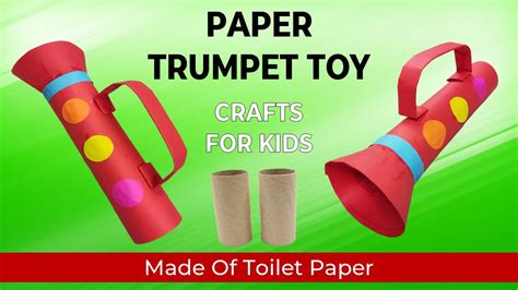 EASY PAPER TRUMPET TOY | TRUMPET CRAFTS | STORY OF GIDEON IN THE BIBLE | BIBLE KIDS CRAFTS - YouTube