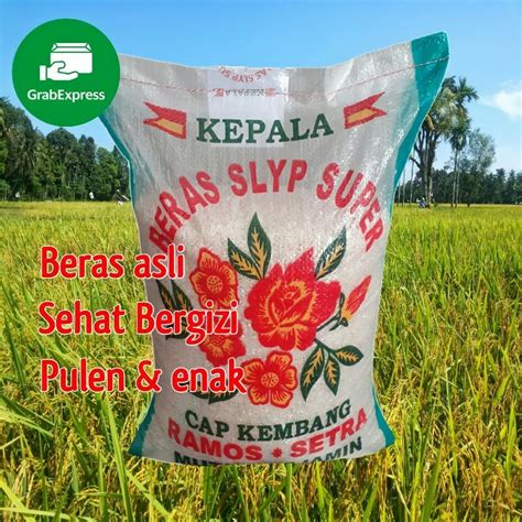 Beras Slyp Super Cap Ramos Bunga Kg Pulen Beras Lazada Indonesia