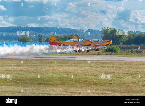 First Flight Flying Club During Maks 2015 Air Show In Moscow Russia