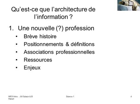 Inf Introduction Larchitecture De Linformation S Ance Benoit