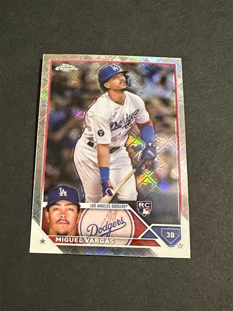 2023 Topps Chrome Miguel Vargas Logofractor 161 RC DODGERS FREE