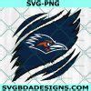 Utsa Roadrunners Ripped Claw Svg Ncaa Mascot University College Svg