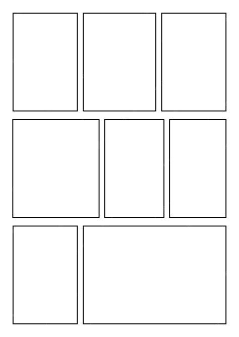 Premium Vector Manga Storyboard Layout Simple A4 Template