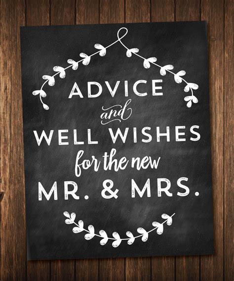 Advice And Well Wishes For The New Mr And Mrs By Reaganistadesigns