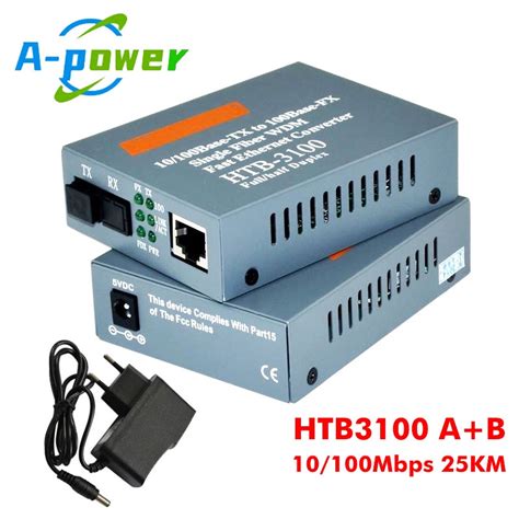 Htb3100 A Plus B Fiber Optic Optical Media Converter Htb 3100 Netlink