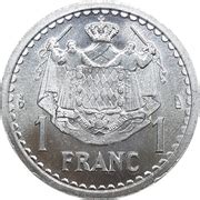 Franc Louis Ii Aluminium Monaco Numista