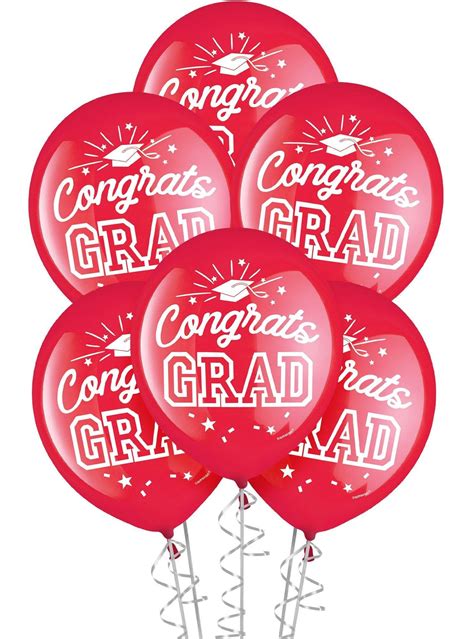 Red Congrats Grad 2023 Graduation Outdoor Decorating Kit Party City