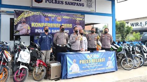 Polisi Sampang Sita Puluhan Motor Brong Balap Liar Surabaya Liputan