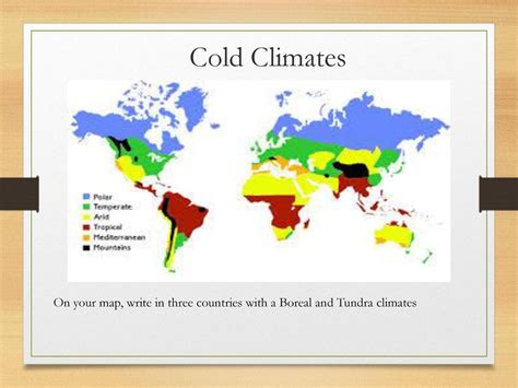 Tundra Climate Map