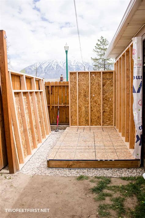 How To Frame A Shed Building Shed Walls