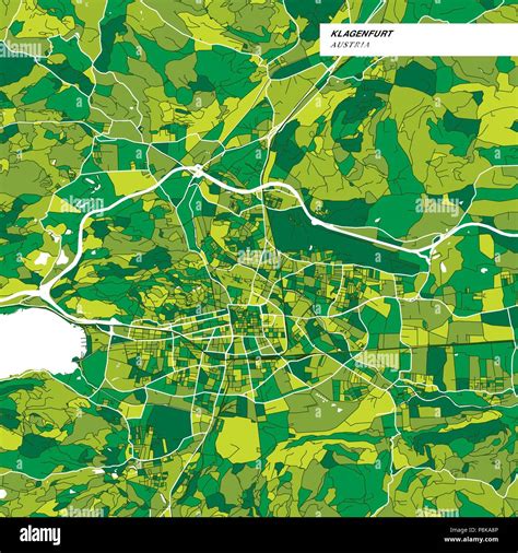 Colorful map of Klagenfurt, Austria. Background version for infographic ...