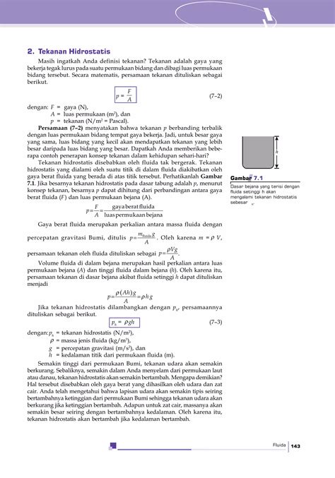 Rumus Fluida Statis Dan Fluida Dinamis Pdf