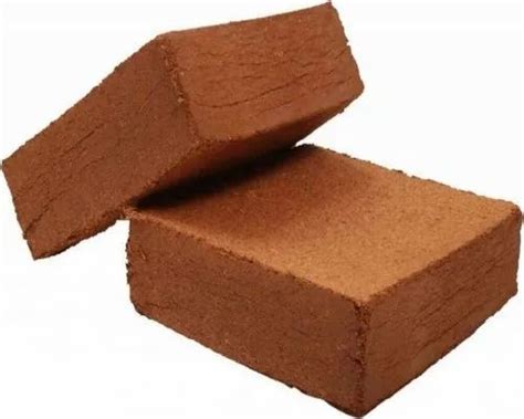 Square Brown Cocopeat Block For Plant Nurseries Packaging Type Loose