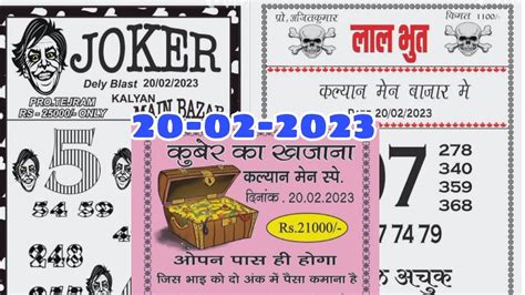 20022023 Joker Lal Bhoot Kuber Ka Khajana Special Kalyan Main Bazar