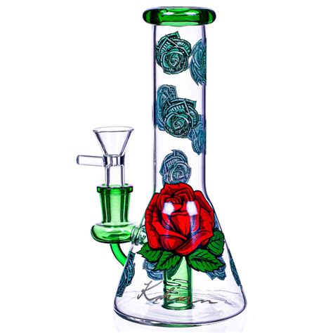 Erick Khan Rose Beaker Bong The Greatest Online Smoke Shop