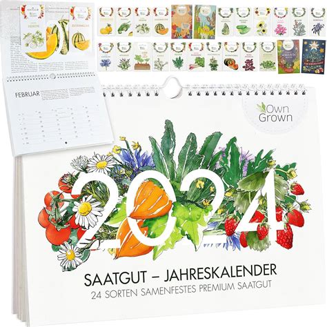 Kr Uter Kalender Mit Samen Gayle Johnath