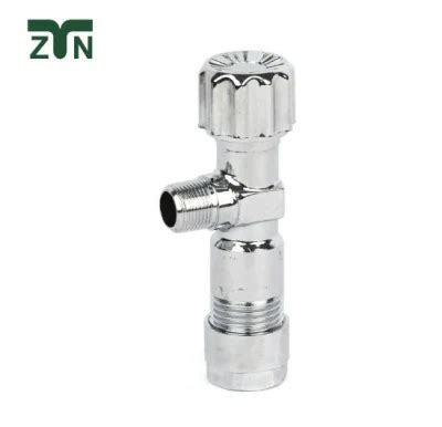 All Copper Triangle Valve Switch Hot And Cold Water Ball Valve Large Flow Straight On Off