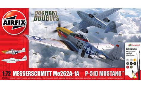 Messerschmitt Me262 & P-51D Mustang - Dogfight Double - Airfix A50183 ...