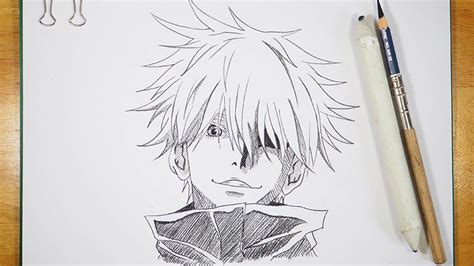 Anime Drawing How To Draw Gojo Satoru Jujutsu Kaisen Drawing